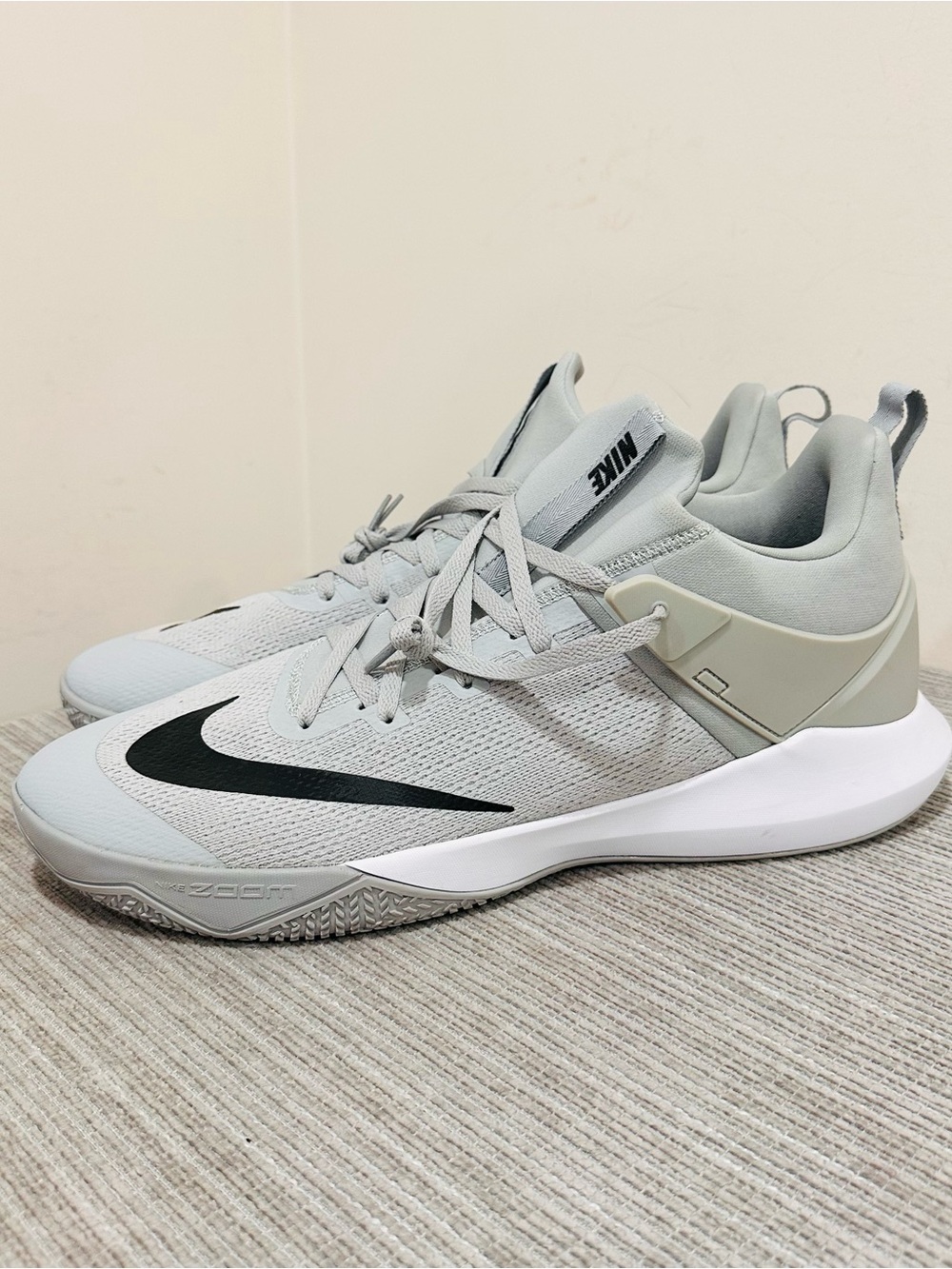 Nike Zoom Shift TB Cool Grey Black Basketball Shoes 942802-001 Men's Size 17.5